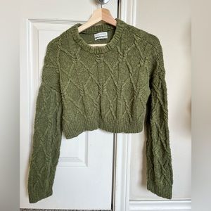 Urban Outfitters cropped cable knit sweater